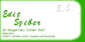 edit sziber business card
